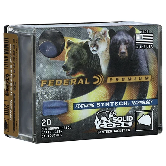 Federal 10mm Auto 200gr Nickel-Plated Brass – 20rd
