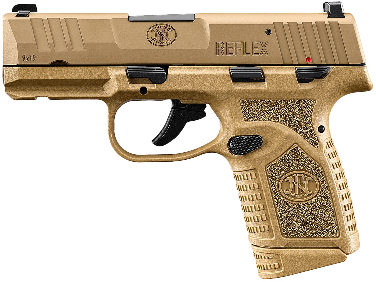FN REFLEX 9MM 3.3 MS FDE 11RD 15RD