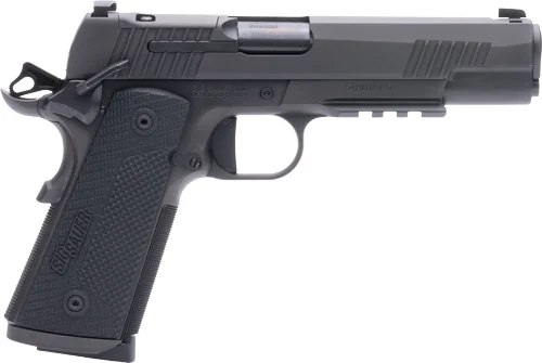 SIG 1911 X 45ACP 5" XRAY-3 - OR (2)8RD G10 STEEL BLACK
