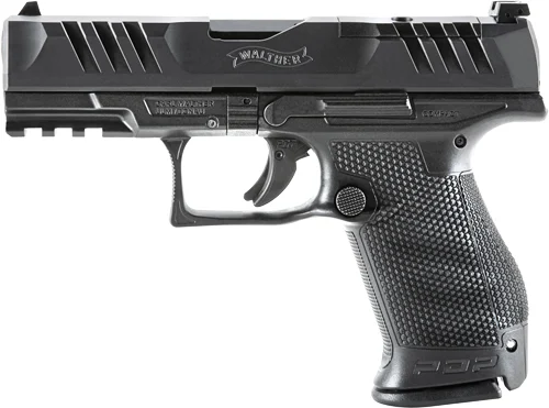 WALTHER PDP COMPACT OR 9MM 5" - 10-SHOT BLACK POLYOMER FRAME