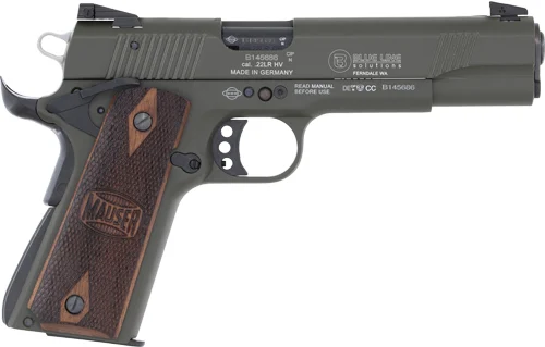 BL Mauser 1911 22lr 10-shot - Walnut Mauser Grips Odg