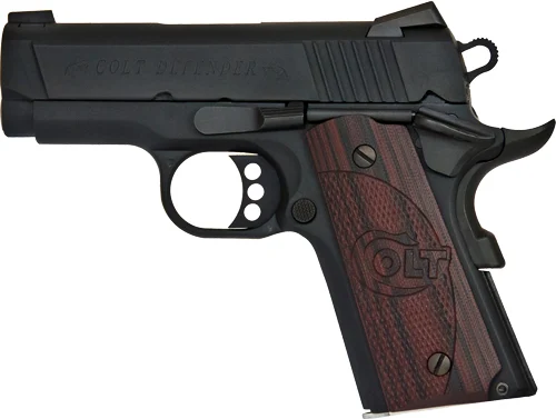 COLT DEFENDER 9MM 3" FRONT - NGT SGT 7-SHOT ALLOY/BLUED G10
