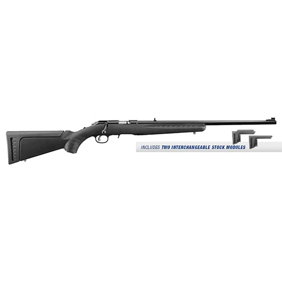 RUG AMERICAN RIMFIRE STD 17HMR 22 BLK SYN 9RD