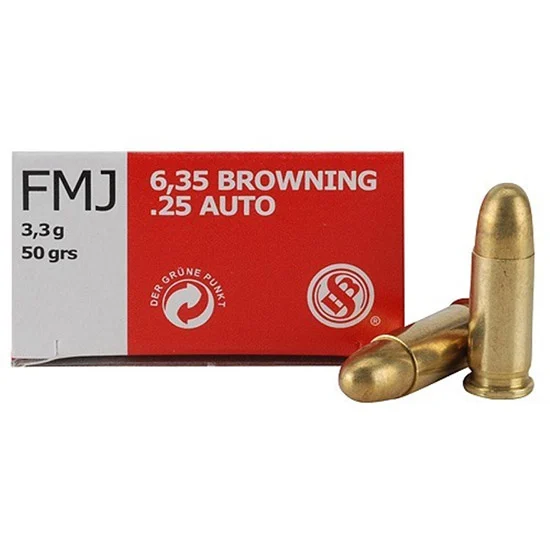 SB 25acp 50gr Fmj 50/40