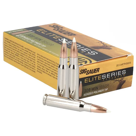 Sig-Sauer .308 Winchester 165gr ACCUBOND Nickel-Plated Brass – 20rd