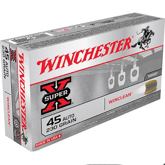 Winchester .45 ACP 230gr WC Brass – 50rd