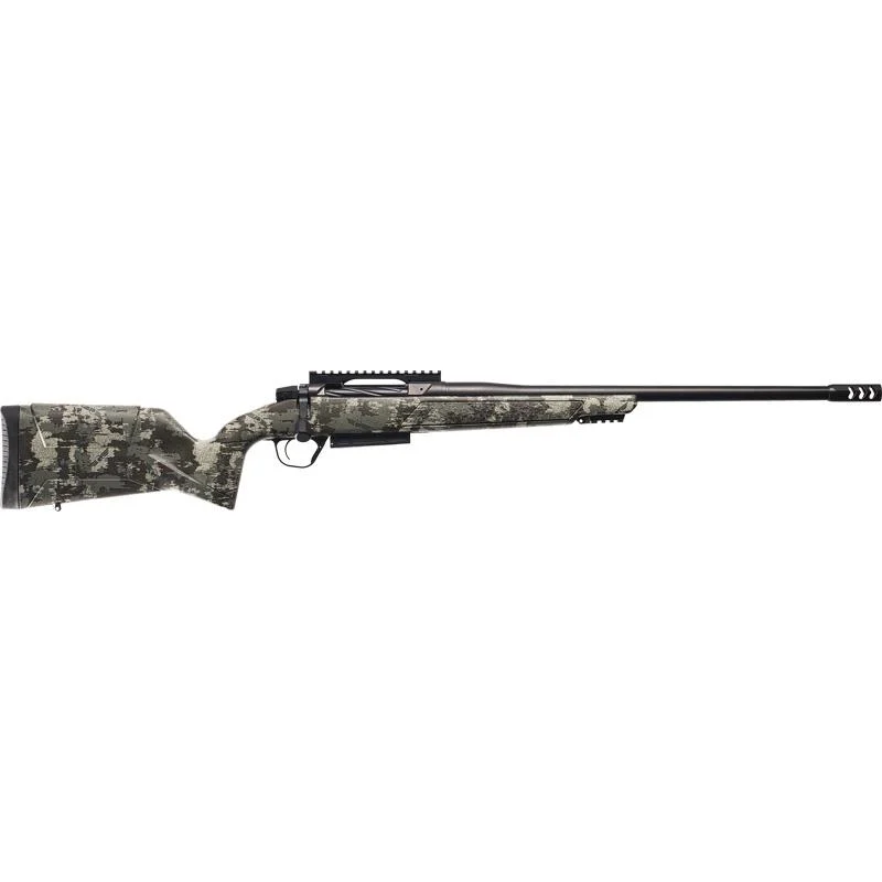 Christensen Arms Evoke Hunter Rifle 7mm Backcountry 3rd Magazine 16.25" 5/8x24" Threaded Black Barrel Multi-Tone Green Stock
