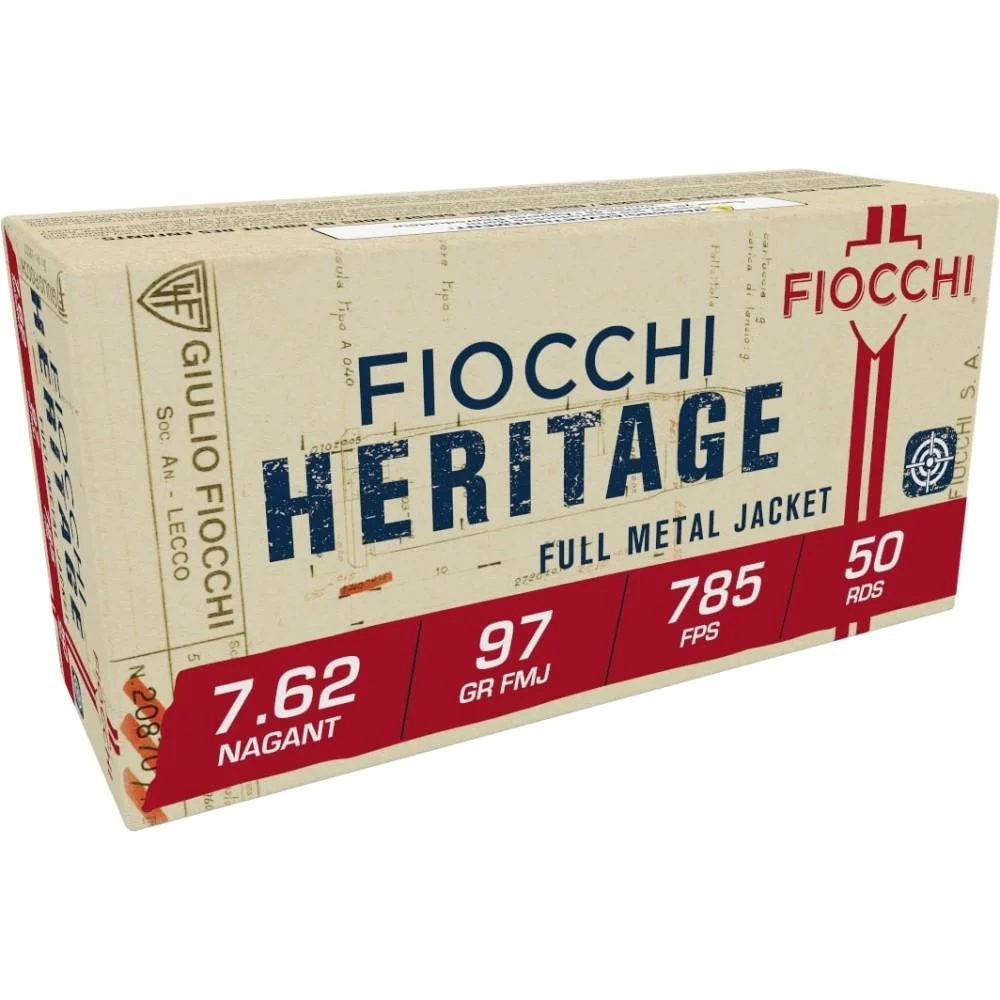 FIOCCHI Pistol Shooting Dynamics Handgun Ammunition 7.62x38mmr 97 Gr Fmj 1082 Fps 50/box