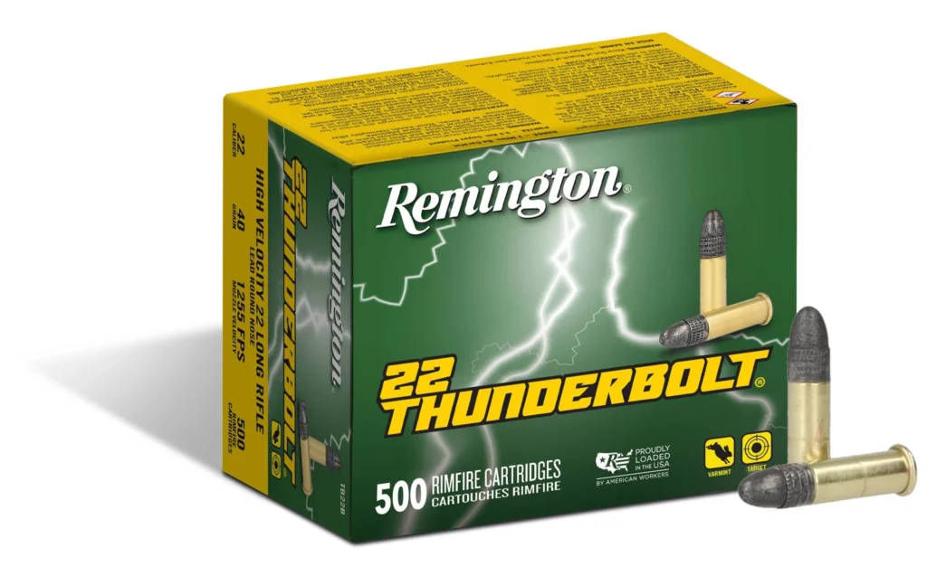 REMINGTON THUNDERBOLT®  22 LR, HV 40GR RN 500 RD/BX 10 BX/CS